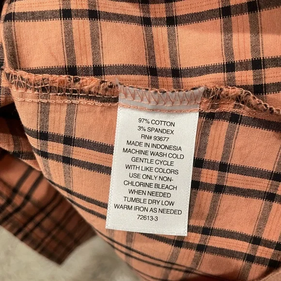 a.n.a Plaid Puff Sleeve Dress in Orange and Black - Picture 11 of 15